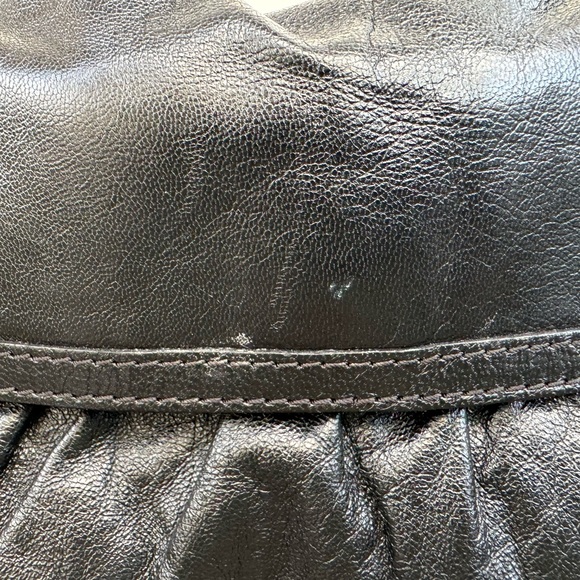 FENDI Small Zucca Chef Black Leather Shoulder Bag - Picture 9 of 10